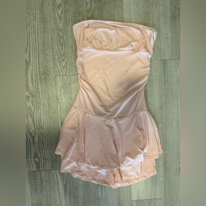 Heart Hips Strapless Peach Romper